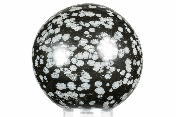 Polished Snowflake Obsidian Sphere - Utah #359943